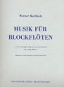 Musik fr Blockflten  2- und 3-stimmige Stcke mit und ohne Klavier fr c- und f-Flten
