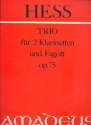 Trio op.75 für 2 Klarinetten und Fagott Stimmen