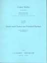 Lieder nach Texten von Friedrich Rückert für Singstimme und Orchester Partitur