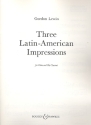 3 Latin American Impressions for flute and clarinet score