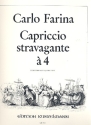 Capriccio stravagante  4 fr 2 Violinen, Viola, Violoncello und Cembalo (Kontrabass ad lib) Partitur und 5 Stimmen
