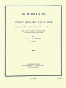 24 vocalises sans armure et  changement de tons pour trompette