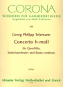 Concerto h-Moll fr Querflte, Streicher und Bc Partitur