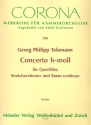 Concerto h-Moll fr Querflte, Streicher und Bc Partitur