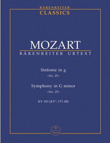 Sinfonie g-Moll Nr.25 KV183 fr Orchester Studienpartitur
