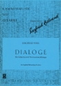 DIALOGE FUER GITARRE UND PERCUS- SIONSKLAENGE KAMMERMUSIK MIT GITARRE   PARTITUR
