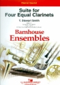 Suite for 4 equal clarinets (opt. 4th part for alto clarinet) score and parts