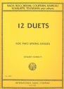 Album of 12 classical Duets for 2 double basses score