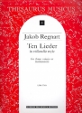 10 Lieder in villanella style for 3 voice or instruments (SST) 3 scores