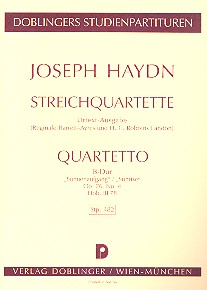 Streichquartett B-Dur op.76,4 Hob.III:78   Studienpartitur 