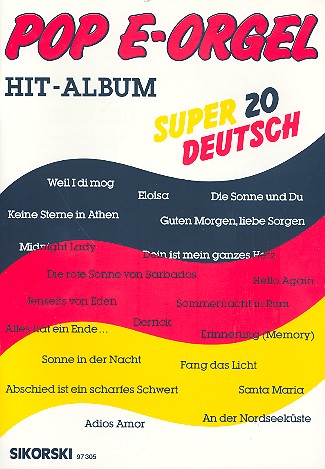 Pop E-Orgel Hit-Album Super 20 deutsch fr E-Orgel