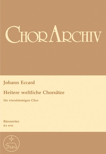 Heitere weltliche Chorstze fr gem Chor Partitur (dt)