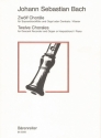 12 Chorle  fr Sopranblockflte und Orgel (Cembalo, Klavier)
