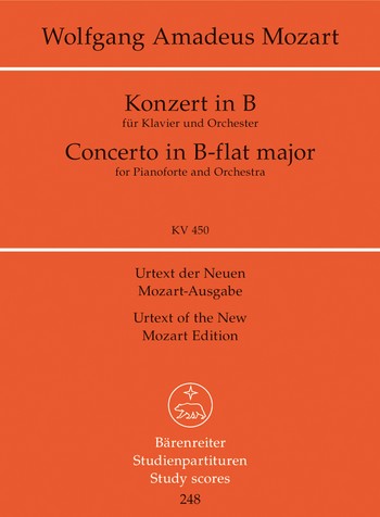 Konzert B-Dur KV450 fr Klavier und Orchester Studienpartitur