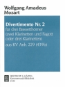 Divertimento Nr.2 KVANH.229 für 3 Bassetthörner Partitur und Stimmen