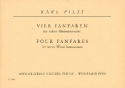 4 Fanfaren fr 4 Blasinstrumente Partitur