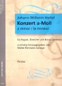 Konzert a-Moll fr Fagott, Streicher und Bc Partitur (=Cembalo)