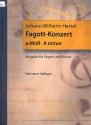 Konzert a-Moll fr Fagott und Orchester fr Fagott und Klavier