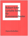 LYRISCHE SUITE FUER KAMMERORCHE- STER, 1959 PARTITUR