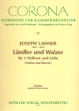 Lndler und Walzer fr 3 Violinen und Violoncello (Violine und Klavier) Partitur (= Klavierstimme)