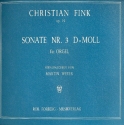 Sonate d-Moll nr.3 op.19 fr Orgel Weyer, Martin, ed