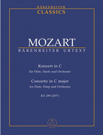Konzert C-Dur KV299  fr Flte, Harfe und Orchester Studienpartitur