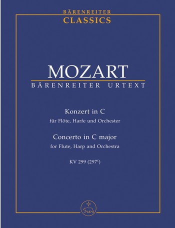 Konzert C-Dur KV299 fr Flte, Harfe und Orchester Studienpartitur