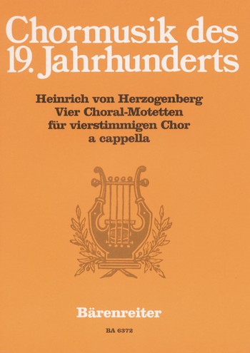 4 Choral-Motetten fr gem Chor a cappella Partitur (dt)