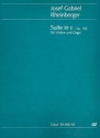 Suite c-Moll op.166  Fassung für Violine solo oder Violinchor und Orgel