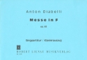 Messe F-Dur op.49 fr Chor, Orchester und Orgel Klavierauszug