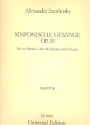 Symphonische Gesnge op.20 fr Bariton (Alt) und Orchester Partitur (dz)