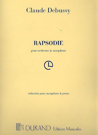 Rapsodie pour orchestre et saxophone pour saxophone mib et piano
