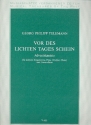 Vor des lichten Tages Schein fr Gesang (mittel), Flte (Violine, Oboe) und Bc Partitur und Stimmen (Bc ausgesetzt)