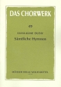 Smtliche Hymnen zum Proprium de tempore, Proprium de sanctis und Commune sanctorum fr 3-4 gemischte Stimmen Partitur (la/dt)