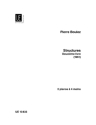 Structures pour 2 pianos deuxieme livre,  Partitur