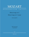 Missa longa C-Dur KV262 fr Soli (SATB), gem Chor und Orchester Klavierauszug