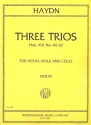 3 Trios op.53 for violin, viola and cello parts