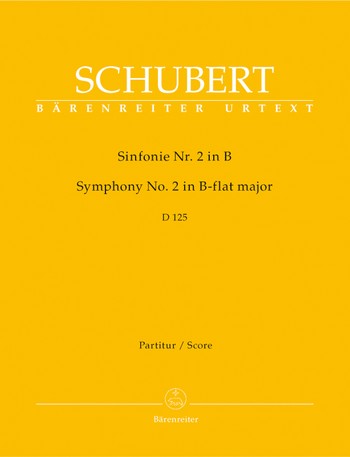 Sinfonie B-Dur Nr.2 D125 fr Orchester Partitur