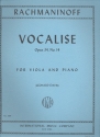 Vocalise op.34,14 for viola and piano