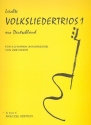 Leichte Volksliedertrios aus Deutschland fr 3 Gitarren (Akkordeons) Partitur