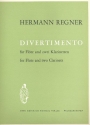 Divertimento  fr Flte und 2 Klarinetten Partitur und Stimmen