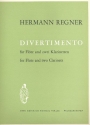 Divertimento . fr Flte und 2 Klarinetten Partitur und Stimmen