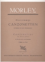 Three-part Canzonettas  for 2 soprano and alto recorder partitur
