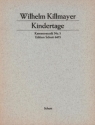 Kindertage fr Flte, Viola, elektr. Orgel, Klavier, Akkordeon, Zither, Gitarre u Partitur (zugleich Spielpartitur)