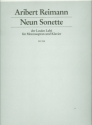 9 Sonette der Louize Lab fr Mezzosopran und Klavier