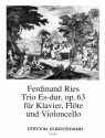Trio Es-Dur op.63 fr Klavier, Flte und Violoncello Partitur und Stimmen