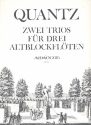 2 Trios  fr 3 Altblockflten Partitur und Stimmen