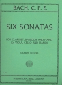 6 Sonatas for clarinet, bassoon and piano (viola, cello, piano)