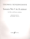 Sonata a minor no.1 for flute and bc