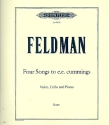 4 Songs to E.E. Cummings for soprano, Violoncello and piano Score (en)